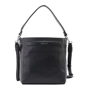 🖤 Kenneth Cole NY | Barrow Leather Crossbody Bag | Black